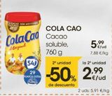 Oferta de Cacao soluble Cola Cao por 5,99€ en Eroski