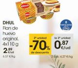 Oferta de Flan de huevo Dhul por 2,89€ en Eroski