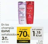Oferta de Champú Elvive por 3,85€ en Eroski