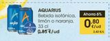 Oferta de Bebida isotónica Aquarius por 0,8€ en Eroski