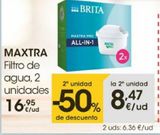 Oferta de Filtros para jarra Maxtra por 16,95€ en Eroski
