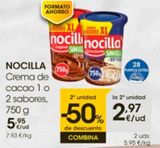 Oferta de Crema de cacao Nocilla por 5,95€ en Eroski