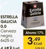 Oferta de Cerveza negra Estrella Galicia por 3,49€ en Eroski