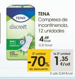 Oferta de Compresas de incontinencia Tena por 4,49€ en Eroski