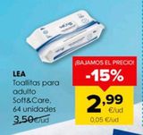 Oferta de Toallitas íntimas LeA por 2,99€ en Autoservicios Familia