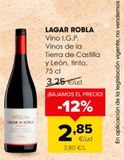 Oferta de Vino tinto Lagar de la Robla por 2,85€ en Autoservicios Familia