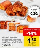 Oferta de Napolitanas por 1,5€ en Autoservicios Familia