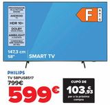 Oferta de PHILIPS TV 58PUS8517 por 599€ en Carrefour