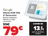 Oferta de Google Altavoz HUB TIZA 2ª Generación  por 79€ en Carrefour