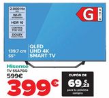 Oferta de Hisense TV 55A7GQ  por 399€ en Carrefour