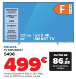 Oferta de PHILIPS TV 50PUS8057 por 499€ en Carrefour