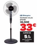 Oferta de Orbegozo Ventilador de pie SF0148 por 33€ en Carrefour