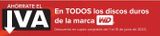 Oferta de En TODOS los discos duros de la marca WD  en Carrefour