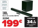 Oferta de JBL Barra de sonido SB170  por 199€ en Carrefour