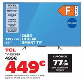 Oferta de TCL TV 55C635 por 449€ en Carrefour
