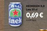 Oferta de EKEN 0.0 HEINEKEN 0,0 Lata 33 cl  X inek  0,69 €  (2.09€/litro)  en Dialprix