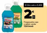 Oferta de Fregasuelos spa o jabón verde TERYMAR, 5l por 2€ en Supeco