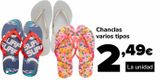 Oferta de Chanclas varios tipos por 2,49€ en Supeco