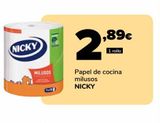 Oferta de Papel de cocina milusos NICKY, 1 rollo por 2,89€ en Supeco
