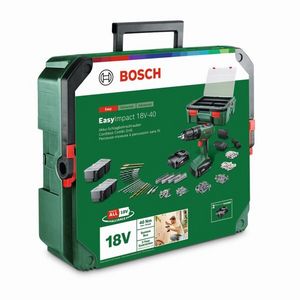 Oferta de Taladro percutor 18 V 2 baterías y maletín 241 accesorios Bosch por 109€ en Brico Depôt