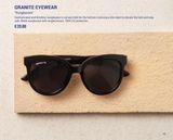 Oferta de SEAN  GRANITE EYEWEAR "Sunglasses"  Sophisticated and timeless sunglasses in cat eye style for the fashion-conscious who want to elevate the look and stay safe. Black sunglasses with smoke lenses. 100 por 2000€ en Ryanair