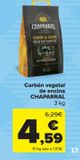 Oferta de Carbón vegetal de encina CHAPARRAL 3 kg por 4,59€ en Carrefour