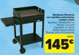 Oferta de Barbacoa Menorca con ladrillos refracarios carbín y leña por 145€ en Carrefour