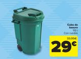 Oferta de Cubo de basura 110l por 29€ en Carrefour