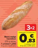 Oferta de Barra meiga Carrefour por 1,25€ en Carrefour