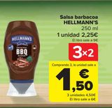 Oferta de Salsa barbacoa Hellmann's por 2,25€ en Carrefour