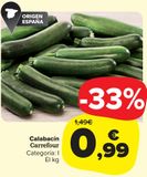 Oferta de Calabacín Carrefour por 0,99€ en Carrefour Market