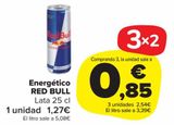 Oferta de Energético Red Bull por 1,27€ en Carrefour Market