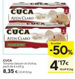 Oferta de Atún claro Cuca por 8,35€ en Caprabo