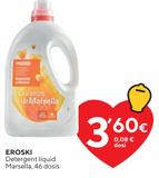Oferta de Detergente líquido eroski por 3,6€ en Caprabo