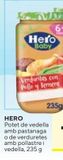 Oferta de HERO Tarrito pollo/ternera/verdura 235 g por 1,6€ en Caprabo