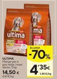 Oferta de ULTIMA Alimento perro med/maxi senior 3 Kg por 14,5€ en Caprabo