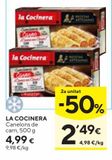 Oferta de LA COCINERA Canelones de carne 500 g por 4,99€ en Caprabo