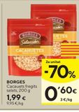 Oferta de BORGES Cacahuetes fritos-salados 200 g por 1,99€ en Caprabo