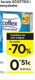 Oferta de SCOTTEX Pañuelos 8+2 10 Uds por 1,69€ en Caprabo