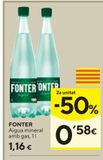 Oferta de Agua FONTER  por 1,16€ en Caprabo