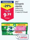 Oferta de Detergente en cápsulas Ariel por 9,99€ en ALDI