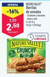 Oferta de Barritas de cereales por 2,5€ en ALDI