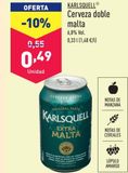 Oferta de Cerveza Karlsquell por 0,49€ en ALDI
