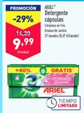 Oferta de Detergente en cápsulas Ariel por 9,99€ en ALDI