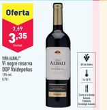 Oferta de Vino tinto Viña Albali por 3,35€ en ALDI