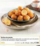 Oferta de Bolitas de patata  Original snack de patata elaborado con delicado puré de patatas y trocitos de almendras. Déjate sorprender!  3455  (2560/kg 20-30 udt-500 g € 7,80  en Bofrost