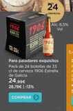 Oferta de Cerveza 1906 por 24,99€ en La tienda en casa