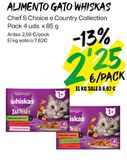 Oferta de Comida para gatos Whiskas por 2,25€ en Ahorramas
