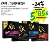 Oferta de Café espresso l'or por 7,79€ en Ahorramas