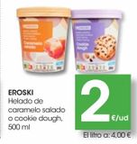 Oferta de Helado de caramelo salado *EROSKI* 500 ml por 2€ en Eroski